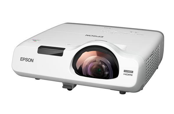 Epson EB-525W 2800 Lumens WXGA Short Throw 3LCD Lamp Projector White - Wired Store