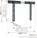 Vogel THIN 505 Ultra-Thin Fixed TV Wall Mount (TV Size 40"-65") - Wired Store