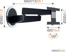 Vogel Next 7346 LG OLED TV Wall Mount (40"-65") - Wired Store