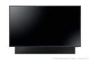 Samsung HW-LST70T/XY Home Theatre Soundbar with built in Subwoofer mounted