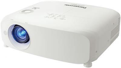 Panasonic PT-VZ580 5000 Lumens WUXGA Portable 3LCD Lamp Projector White (Vertical Lens Shift) - Wired Store